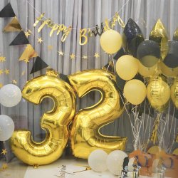 Folie Tal 0-9 102 cm. / Guld