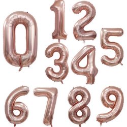 Folie Tal 0-9 102 cm. / Rosegold