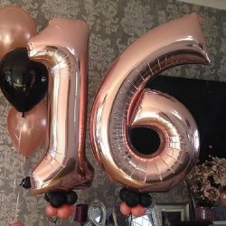 Folie Tal 0-9 102 cm. / Rosegold