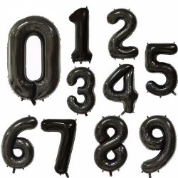 Folie Tal 0-9 102 cm. / Sort