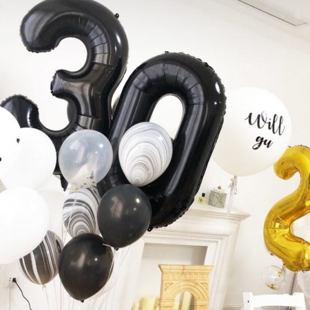 Folie Tal 0-9 102 cm. / Sort