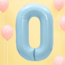 Folie Tal 0-9 86 cm./ Lysebl