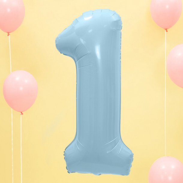 Folie Tal 0-9 86 cm./ Lysebl