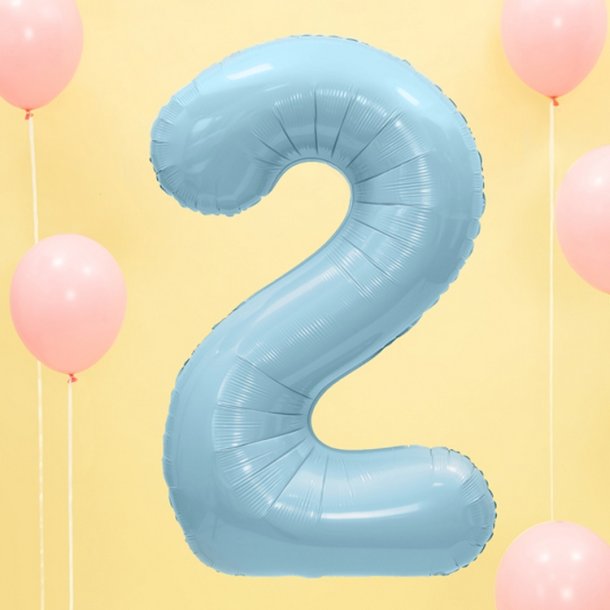 Folie Tal 0-9 86 cm./ Lysebl