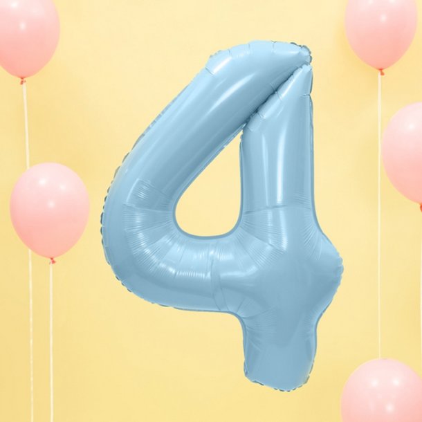 Folie Tal 0-9 86 cm./ Lysebl