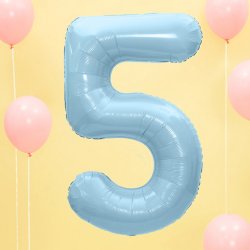 Folie Tal 0-9 86 cm./ Lysebl