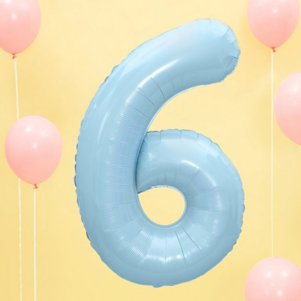 Folie Tal 0-9 86 cm./ Lysebl