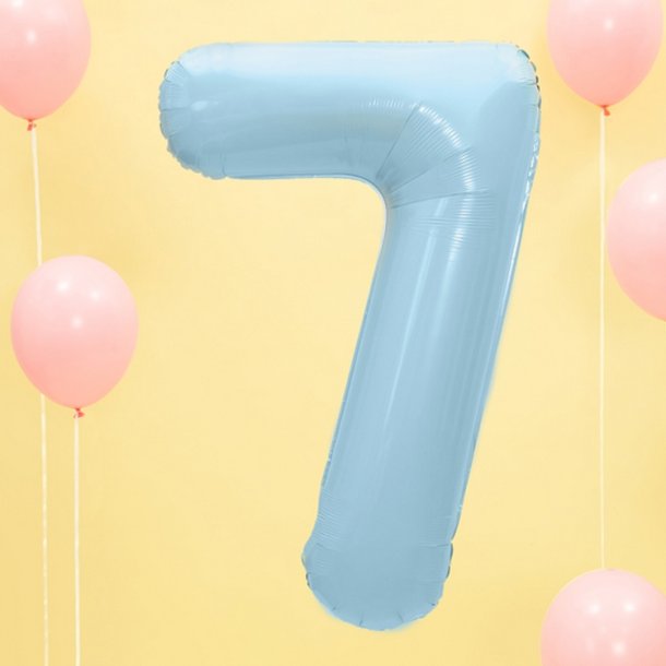 Folie Tal 0-9 86 cm./ Lysebl