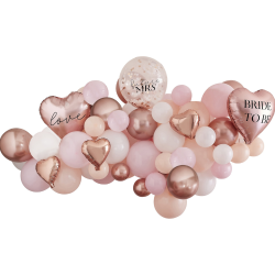  Ballonbue Polterabend Rosegold