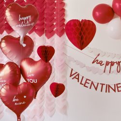 Ballonkit Hjerter M. Personlig Tekst