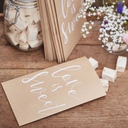 Papirposer 'Love Is Sweet' / 20 Stk. 