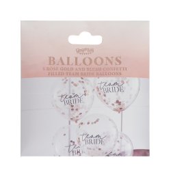 'Team Bride' Konfettiballoner/ 5 Stk. 
