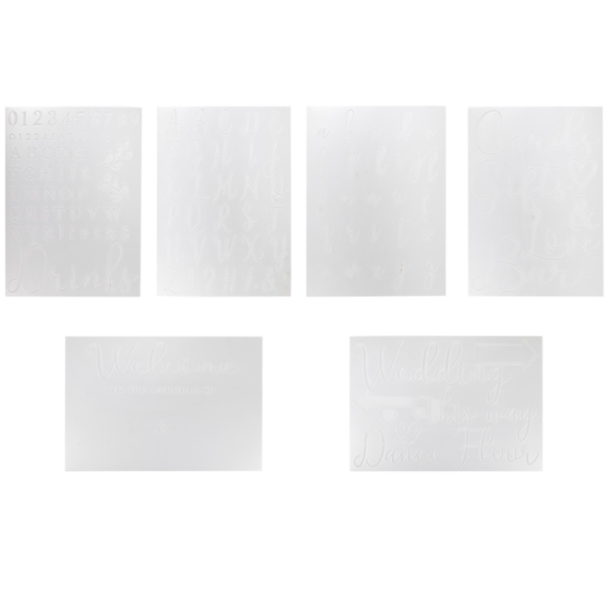 Bogstave Skabelon/ Bryllup