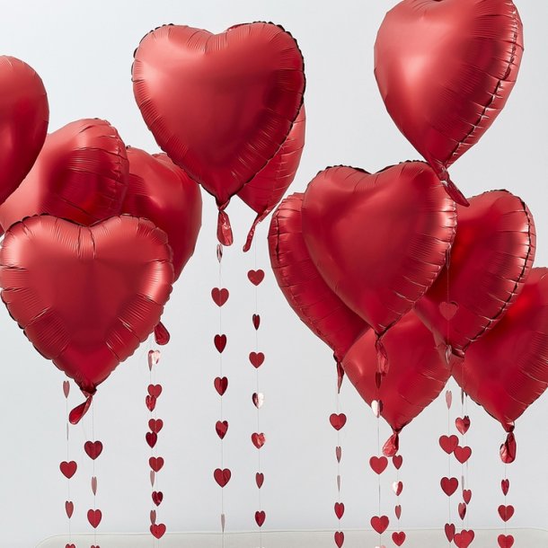 Ballon Dekoration Kit Hjerter 25 Stk.