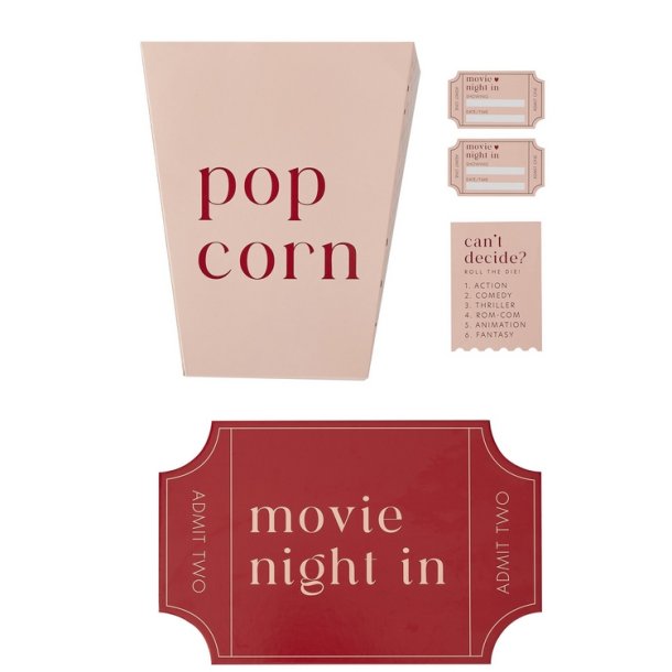 Valentinsdag Movie Night Boks Kit