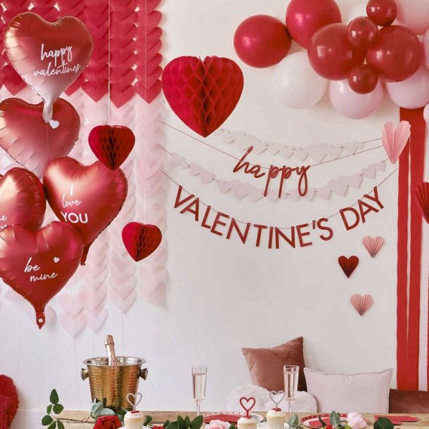 Ballon Buket 'Happy Valentine's DAY' / 5 Stk. 