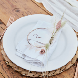 Bordkort M. Metalring / 4 Stk. 