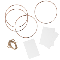 Bordkort M. Metalring / 4 Stk. 