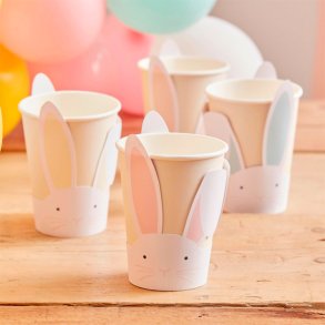 Kanin Kopper Pastel rer / 8 stk. 