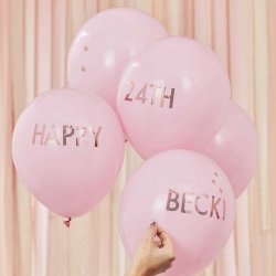 D.I.Y Personlig Tekst Balloner/ 5 Stk. 