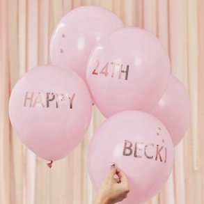 D.I.Y Personlig Tekst Balloner/ 5 Stk. 