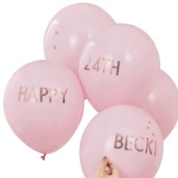 D.I.Y Personlig Tekst Balloner/ 5 Stk. 