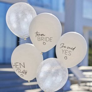 Ballon Buket 'Team Bride' / 5 Stk. 