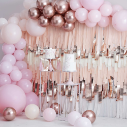 Ballonbue Rosegold-Pink Luksus Mix