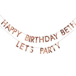 Personlig Banner D.I.Y/ Rosegold