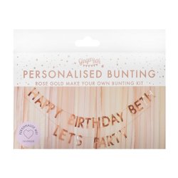 Personlig Banner D.I.Y/ Rosegold