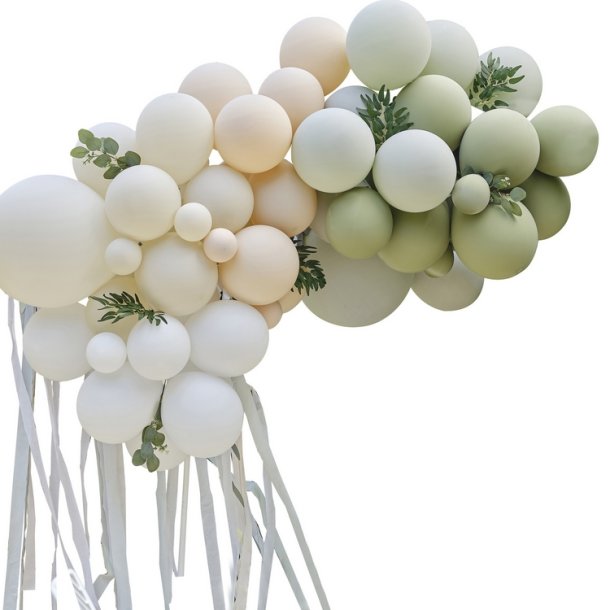 Ballonbue/ Sage Grn M. Eukalyptus og Crepe