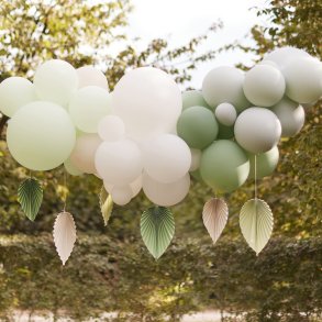 Ballonbue/ Sage Grn M. Papir Palmeblade