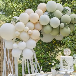 Ballonbue/ Sage Grn M. Eukalyptus og Crepe