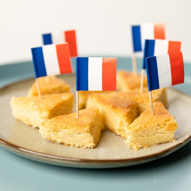 Kageflag Franske Flag/ 50 Stk. 