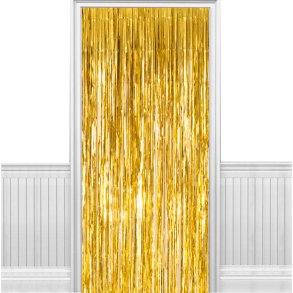 Glimmerforh�ng 100 x 240 cm. / Guld 