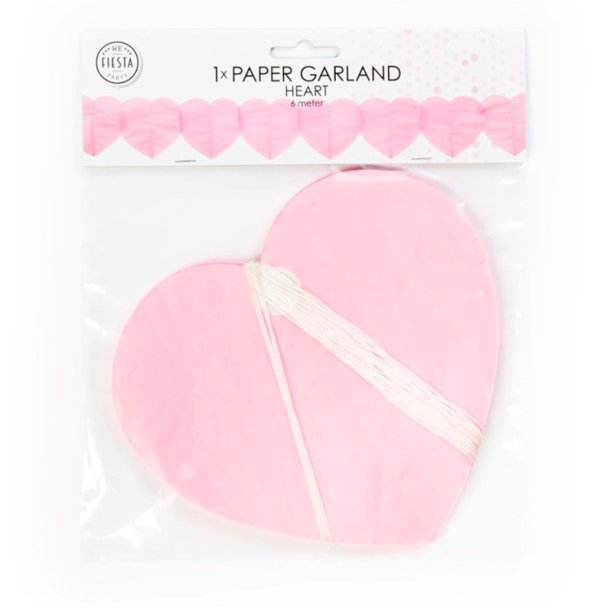 Hjerte Guirlande Baby Pink
