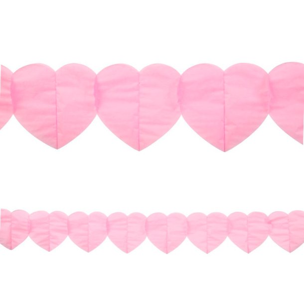 Hjerte Guirlande Baby Pink