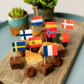 Kageflag Internationale Flag/ 50 Stk. 