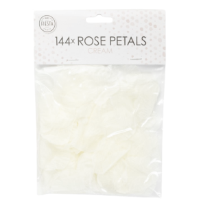 Kunstige Rosenblade 144 stk. / Creme