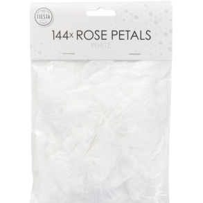 Kunstige Rosenblade 144 stk. / Hvid
