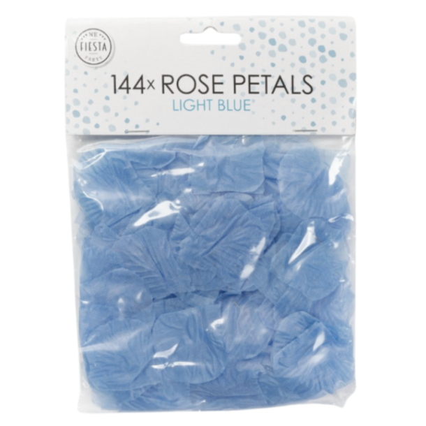 Kunstige Rosenblade 144 stk. / Lysebl