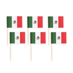 Kageflag Mexicansk Flag/ 50 Stk. 