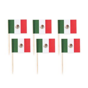 Kageflag Mexicansk Flag/ 50 Stk. 