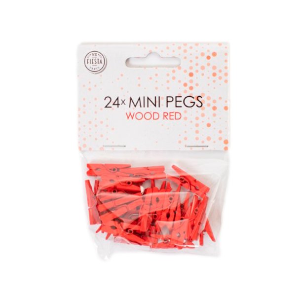 Mini Klemmer - 24 stk. / Rd