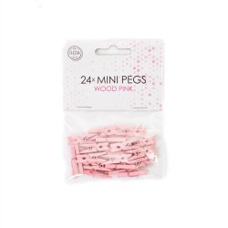 Mini Klemmer - 24 stk. / Lyserd