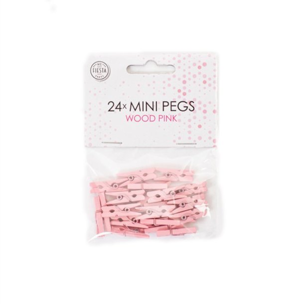 Mini Klemmer - 24 stk. / Lyserd