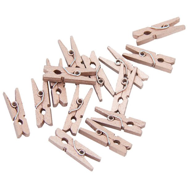 Mini Klemmer - 24 stk. / Rosegold