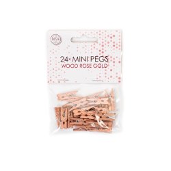 Mini Klemmer - 24 stk. / Rosegold