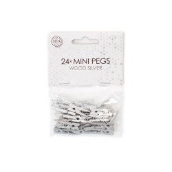 Mini Klemmer - 24 stk. / Slv
