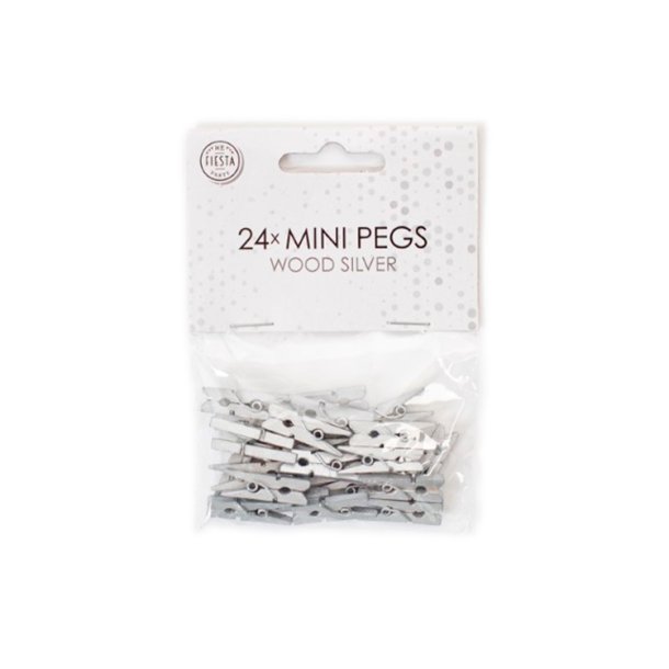 Mini Klemmer - 24 stk. / Slv